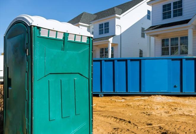 offering construction workers convenience porta potties at work sites